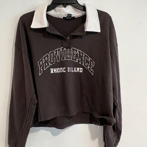 Collared Cropped Longsleeve